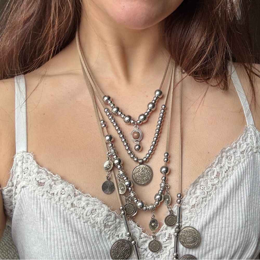 boho layered necklace - Picture 4 of 4